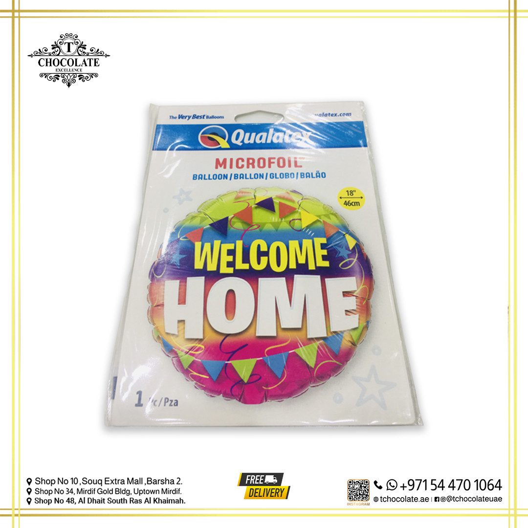 Welcome Home Helium Foil Balloon