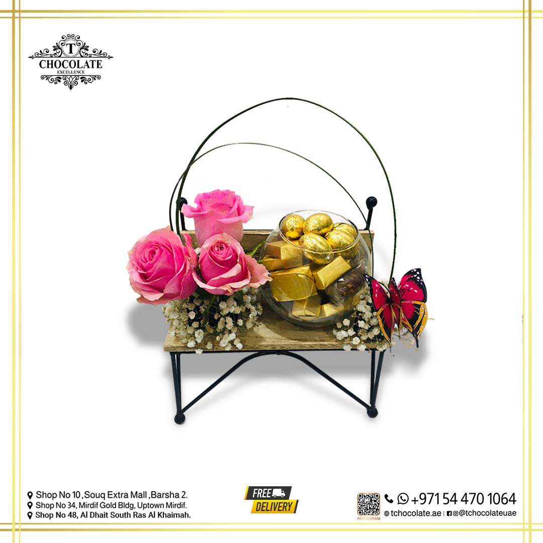 Wooden Chocolate Chair Tray